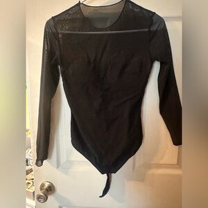 Black Long Sleeve Bodysuit